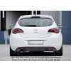 Rieger vložka zadního nárazníku pro Opel Astra J 5-dvéř., hatchback před faceliftem, plast ABS bez povrchové úpravy, pro orig. koncovku vlevo