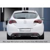 Rieger vložka zadního nárazníku (GBL-51317) pro Opel Astra J 5-dvéř., hatchback před faceliftem, plast ABS lakovaný do černé lesklé barvy