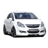 Rieger spoiler pod přední nárazník pro Opel Corsa D 3-dvéř., 5-dvéř. před faceliftem, r.v. 07/06-12/10, plast ABS bez povrchové úpravy, s žebrováním