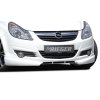 Rieger spoiler pod přední nárazník pro Opel Corsa D 3-dvéř., 5-dvéř. před faceliftem, r.v. 07/06-12/10, plast ABS bez povrchové úpravy, s žebrováním