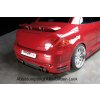 Rieger spoiler pod zadní nárazník pro Peugeot 307 convertible CC vč. faceliftu r.v. 04/01-04/05, 05-05-, plast ABS bez povrchové úpravy, pro vozy se 4 koncovkami