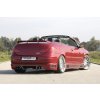 Rieger spoiler pod zadní nárazník pro Peugeot 307 convertible CC vč. faceliftu r.v. 04/01-04/05, 05-05-, plast ABS s povrchovou úpravou Carbon-Look
