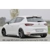 Rieger spoiler pod zadní nárazník pro Seat Leon 5F 3-dvéř. (sc), 5-dvéř. před faceliftem r.v. 10/12-12/16, plast ABS bez povrchové úpravy, pro dvojitou koncovku vlevo