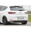 Rieger spoiler pod zadní nárazník pro Seat Leon 5F 3-dvéř. (sc), 5-dvéř. před faceliftem r.v. 10/12-12/16, plast ABS s povrchovou úpravou Carbon-Look, pro dvojité koncovky na obou stranách