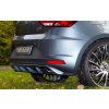 Rieger vložka zadního nárazníku pro Seat Leon Cupra 5F 3-dvéř. (sc), 5-dvéř. před faceliftem, plast ABS bez povrchové úpravy