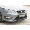 Rieger lipa pod přední nárazník pro Seat Leon Cupra 5F 3-dvéř. (sc), 5-dvéř., 5-dvéř. (ST/Combi) před faceliftem, 03/14-12/16, plast ABS lakovaný do černé lesklé barvy