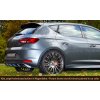 Rieger vložka zadního nárazníku pro Seat Leon Cupra 5F 3-dvéř. (sc), 5-dvéř. před faceliftem, plast ABS bez povrchové úpravy, plast ABS lakovaný do černé lesklé barvy