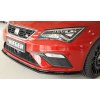 Rieger lipa pod přední nárazník pro Seat Leon Cupra 5F 3-dvéř. (sc), 5-dvéř., 5-dvéř. (ST/Combi) po faceliftu, 01/17-, plast ABS lakovaný do černé lesklé barvy