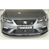 Rieger lipa pod přední nárazník pro Seat Leon Cupra 5F 3-dvéř. (sc), 5-dvéř., 5-dvéř. (ST/Combi) po faceliftu, 01/17-, plast ABS lakovaný do černé lesklé barvy
