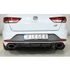 Rieger vložka zadního nárazníku pro Seat Leon Cupra 5F 5-dvéř. (ST/Combi) před faceliftem, plast ABS lakovaný do černé lesklé barvy