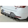 Rieger vložka zadního nárazníku pro Seat Leon Cupra 5F 5-dvéř. (ST/Combi) před faceliftem, plast ABS lakovaný do černé lesklé barvy