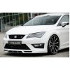 Rieger spoiler pod přední nárazník pro Seat Leon FR 5F 3-dvéř. (sc), 5-dvéř., 5-dvéř. (ST/Combi) před faceliftem, r.v. 01/13-12/16, plast ABS bez povrchové úpravy