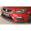 Rieger lipa pod přední nárazník pro Seat Leon FR 5F 3-dvéř. (sc), 5-dvéř., 5-dvéř. (ST/Combi) po faceliftu, 01/17-, plast ABS bez povrchové úpravy