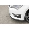 Rieger lipa pod přední nárazník pro Seat Leon FR 5F 3-dvéř. (sc), 5-dvéř., 5-dvéř. (ST/Combi) před faceliftem, 01/13-12/16, plast ABS lakovaný do černé lesklé barvy