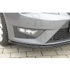 Rieger lipa pod přední nárazník pro Seat Leon FR 5F 3-dvéř. (sc), 5-dvéř., 5-dvéř. (ST/Combi) před faceliftem, 01/13-12/16, plast ABS lakovaný do černé lesklé barvy