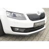 Rieger lipa pod přední nárazník pro Škoda Octavia 5E combi, sedan před faceliftem, 02/13-01/17, plast ABS lakovaný do černé lesklé barvy, ABS plast: bez povrchové úpravy