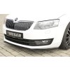 Rieger lipa pod přední nárazník pro Škoda Octavia 5E combi, sedan před faceliftem, 02/13-01/17, plast ABS lakovaný do černé lesklé barvy