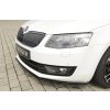 Rieger lipa pod přední nárazník pro Škoda Octavia 5E combi, sedan před faceliftem, 02/13-01/17, plast ABS lakovaný do černé lesklé barvy