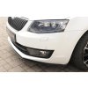 Rieger lipa pod přední nárazník pro Škoda Octavia 5E combi, sedan před faceliftem, 02/13-01/17, plast ABS lakovaný do černé lesklé barvy