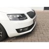 Rieger lipa pod přední nárazník pro Škoda Octavia 5E combi, sedan před faceliftem, 02/13-01/17, plast ABS lakovaný do černé lesklé barvy