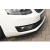 Rieger lipa pod přední nárazník pro Škoda Octavia 5E combi, sedan před faceliftem, 02/13-01/17, plast ABS lakovaný do černé lesklé barvy