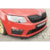 Rieger lipa pod přední nárazník pro Škoda Octavia RS 5E combi, sedan před faceliftem, 06/13-01/17, plast ABS lakovaný do černé lesklé barvy