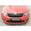 Rieger lipa pod přední nárazník pro Škoda Octavia RS 5E combi, sedan před faceliftem, 06/13-01/17, plast ABS lakovaný do černé lesklé barvy