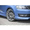 Rieger spoiler pod přední nárazník pro Škoda Rapid NH notchback, spaceback vč. faceliftu, r.v. 05/17-, 07/12-04/17, plast ABS bez povrchové úpravy
