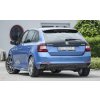 Rieger vložka zadního nárazníku pro Škoda Rapid NH spaceback vč. faceliftu, plast ABS lakovaný do černé lesklé barvy, pro vozy bez tažného zařízení