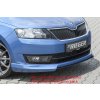 Rieger lipa pod přední nárazník Rieger pro Škoda Rapid NH notchback, spaceback vč. faceliftu, 05/17-, 07/12-04/17, plast ABS s povrchovou úpravou Carbon-Look