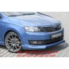 Rieger lipa pod přední nárazník Rieger pro Škoda Rapid NH notchback, spaceback vč. faceliftu, 05/17-, 07/12-04/17, plast ABS s povrchovou úpravou Carbon-Look