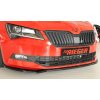 Rieger lipa pod přední nárazník pro Škoda Superb III 3T, 3V combi, sedan vč. faceliftu, 03/15-10/18, 11/18-, plast ABS lakovaný do černé lesklé barvy