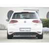 Rieger vložka zadního nárazníku pro Volkswagen Golf 7 vč. GTD 3-dvéř., 5-dvéř. před faceliftem, plast ABS lakovaný do černé lesklé barvy