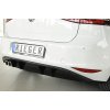 Rieger vložka zadního nárazníku pro Volkswagen Golf 7 vč. GTD 3-dvéř., 5-dvéř. před faceliftem, plast ABS lakovaný do černé lesklé barvy