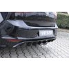 Rieger vložka zadního nárazníku pro R-Line zadní nárazník pro Volkswagen Golf 7 3-dvéř., 5-dvéř. před faceliftem, plast ABS lakovaný do černé lesklé barvy