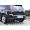 Rieger vložka zadního nárazníku pro R-Line zadní nárazník pro Volkswagen Golf 7 3-dvéř., 5-dvéř. před faceliftem, plast ABS lakovaný do černé lesklé barvy