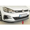 Rieger lipa pod přední nárazník pouze pro GTI / GTD / GTE pro Volkswagen Golf 7 GTD, GTE, GTI 3-dvéř., 5-dvéř. po faceliftu, 02/17-, plast ABS lakovaný do černé lesklé barvy
