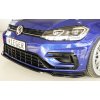 Rieger lipa pod přední nárazník pouze pro R / R-Line pro Volkswagen Golf 7 R, R-Line 3-dvéř., 5-dvéř. po faceliftu, 02/17-, plast ABS lakovaný do černé lesklé barvy