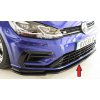 Rieger lipa pod přední nárazník pouze pro R / R-Line pro Volkswagen Golf 7 R, R-Line 3-dvéř., 5-dvéř. po faceliftu, 02/17-, plast ABS lakovaný do černé lesklé barvy