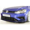 Rieger lipa pod přední nárazník pouze pro R / R-Line pro Volkswagen Golf 7 R, R-Line 3-dvéř., 5-dvéř. po faceliftu, 02/17-, plast ABS lakovaný do černé lesklé barvy