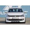 Rieger spoiler pod přední nárazník pro Volkswagen Polo 6 6R 3-dvéř., 5-dvéř. před faceliftem, r.v. 04/09-01/14, plast ABS bez povrchové úpravy, s žebrováním