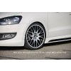 Rieger boční práh mont. strana levá pro Volkswagen Polo 6 6R, GTI 3-dvéř., 5-dvéř. vč. faceliftu, r.v. 02/14-, 04/09-01/14, 05/10-, 05/10-01/14, plast ABS bez povrchové úpravy, s prolisem a výřezem
