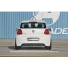 Rieger spoiler pod zadní nárazník pro Volkswagen Polo 6 6R 3-dvéř., 5-dvéř. před faceliftem r.v. 04/09-01/14, plast ABS bez povrchové úpravy, pro orig. koncovku vlevo