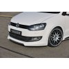Rieger lipa pod přední nárazník Rieger pro Volkswagen Polo 6 6R 3-dvéř., 5-dvéř. před faceliftem, 04/09-01/14, plast ABS s povrchovou úpravou Carbon-Look