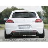 Rieger vložka zadního nárazníku pro R-Line zadní nárazník pro Volkswagen Scirocco R 13 2-dvéř. vč. faceliftu, plast ABS lakovaný do černé lesklé barvy, pro orig. koncovky na obou stranách