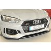 Rieger lipa pod přední nárazník pro Audi RS5 B9, F5 kupé, 03/17-02/20, plast ABS bez povrchové úpravy