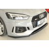 Rieger lipa pod přední nárazník pro Audi RS5 B9, F5 kupé, 03/17-02/20, plast ABS bez povrchové úpravy