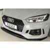 Rieger lipa pod přední nárazník pro Audi RS5 B9, F5 kupé, 03/17-02/20, plast ABS lakovaný do černé lesklé barvy