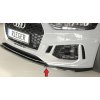 Rieger lipa pod přední nárazník pro Audi RS5 B9, F5 kupé, 03/17-02/20, plast ABS lakovaný do černé lesklé barvy