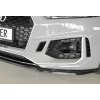 Rieger lipa pod přední nárazník pro Audi RS5 B9, F5 kupé, 03/17-02/20, plast ABS lakovaný do černé lesklé barvy